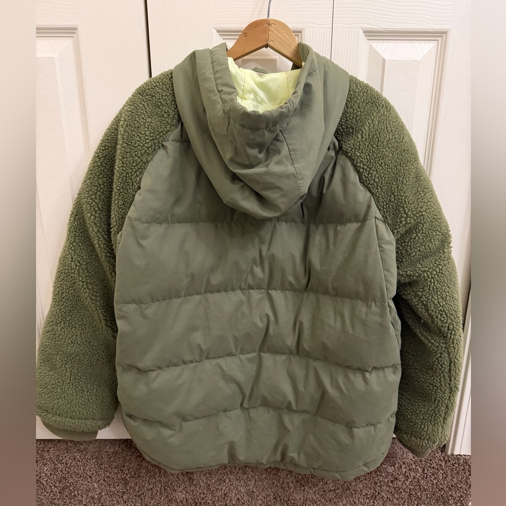 Anthropologie Pilcro Swing Puffer Jacket. Oversized Green Warm XS - Picture 4 of 7
